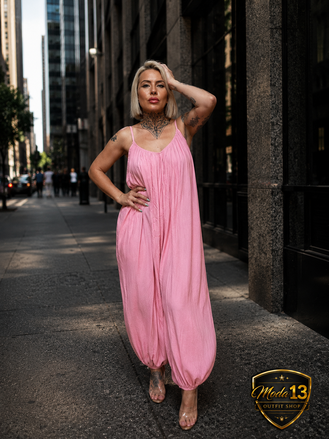 Mono Oversize Fluido con Bolsillos