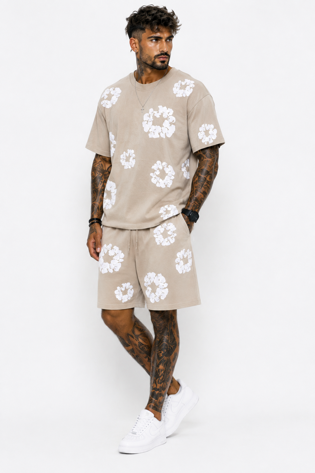 Conjunto Hombre Camiseta Flor
