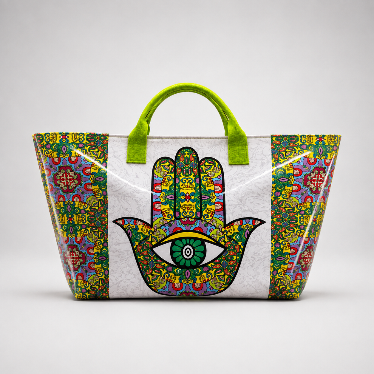 Bolso Shopper Estampado Multicolor