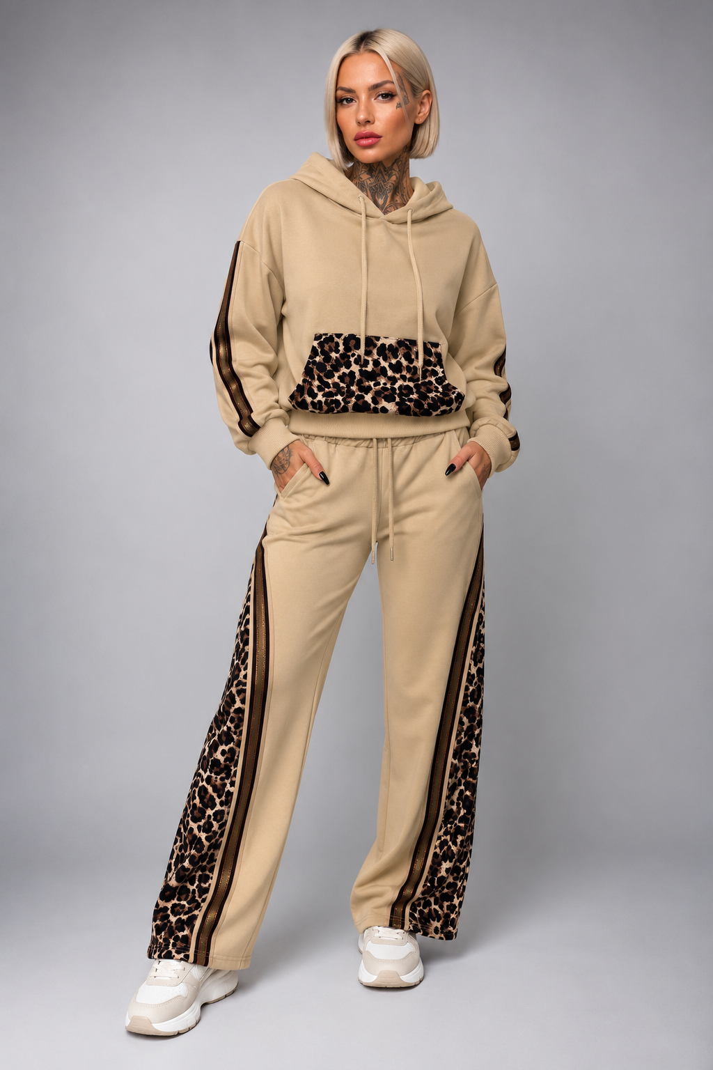 Conjunto Animal Print Con Brillo