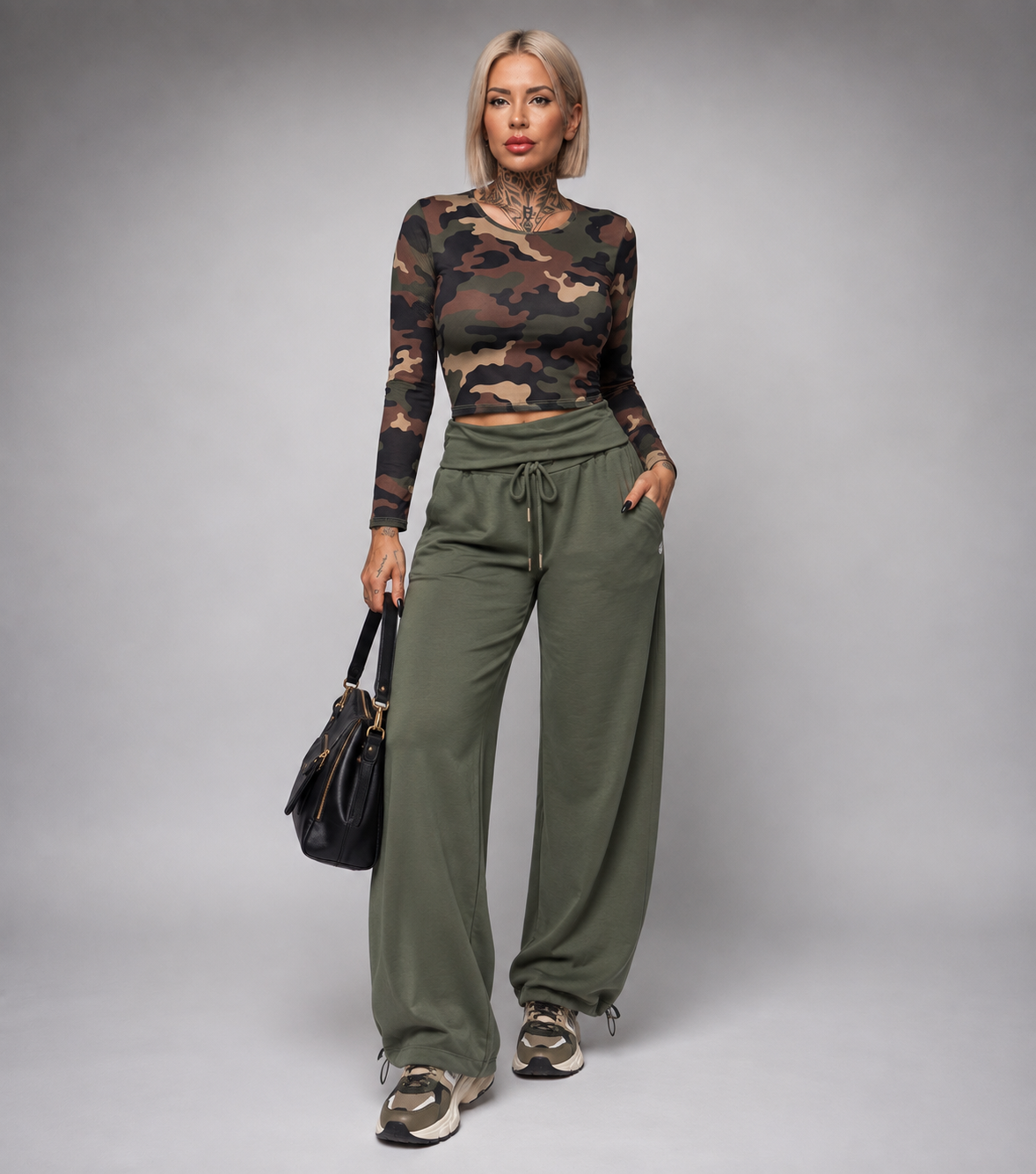 Pantalón Jogger de Doble Cintura