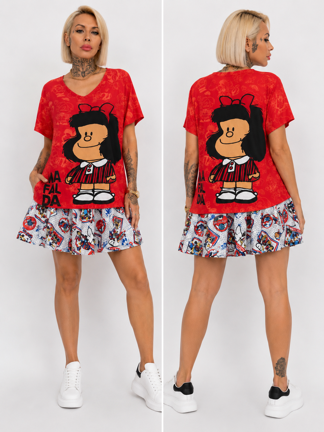 Falda Pantalón Snoopy Punto Frío