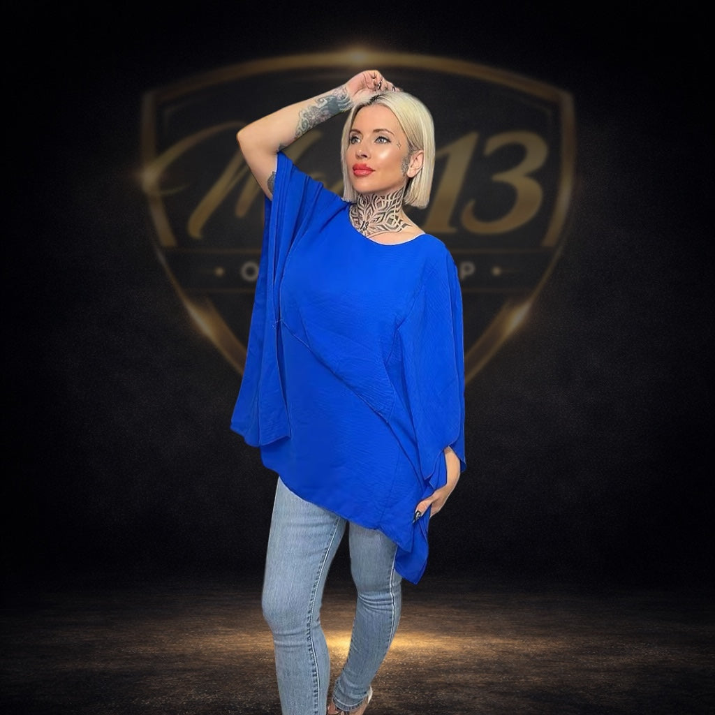 Blusa Capa Azul