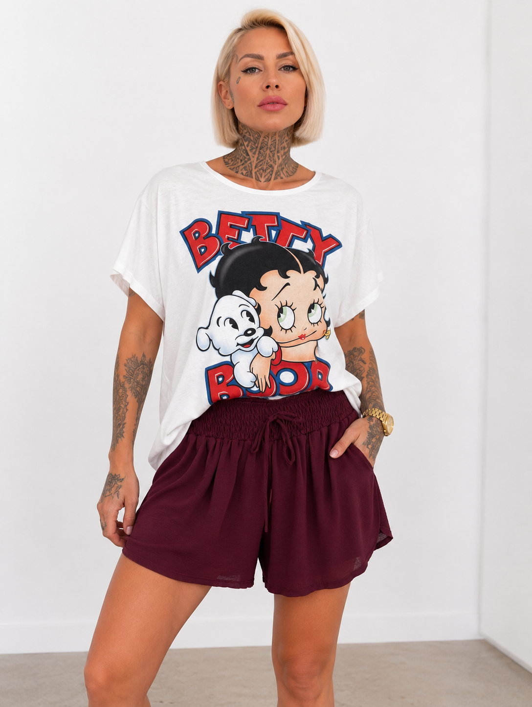 Short Fluido con Aberturas Laterales