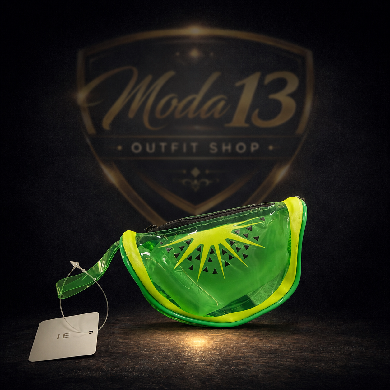 Monedero de Plástico Transparente con Diseño de Frutas