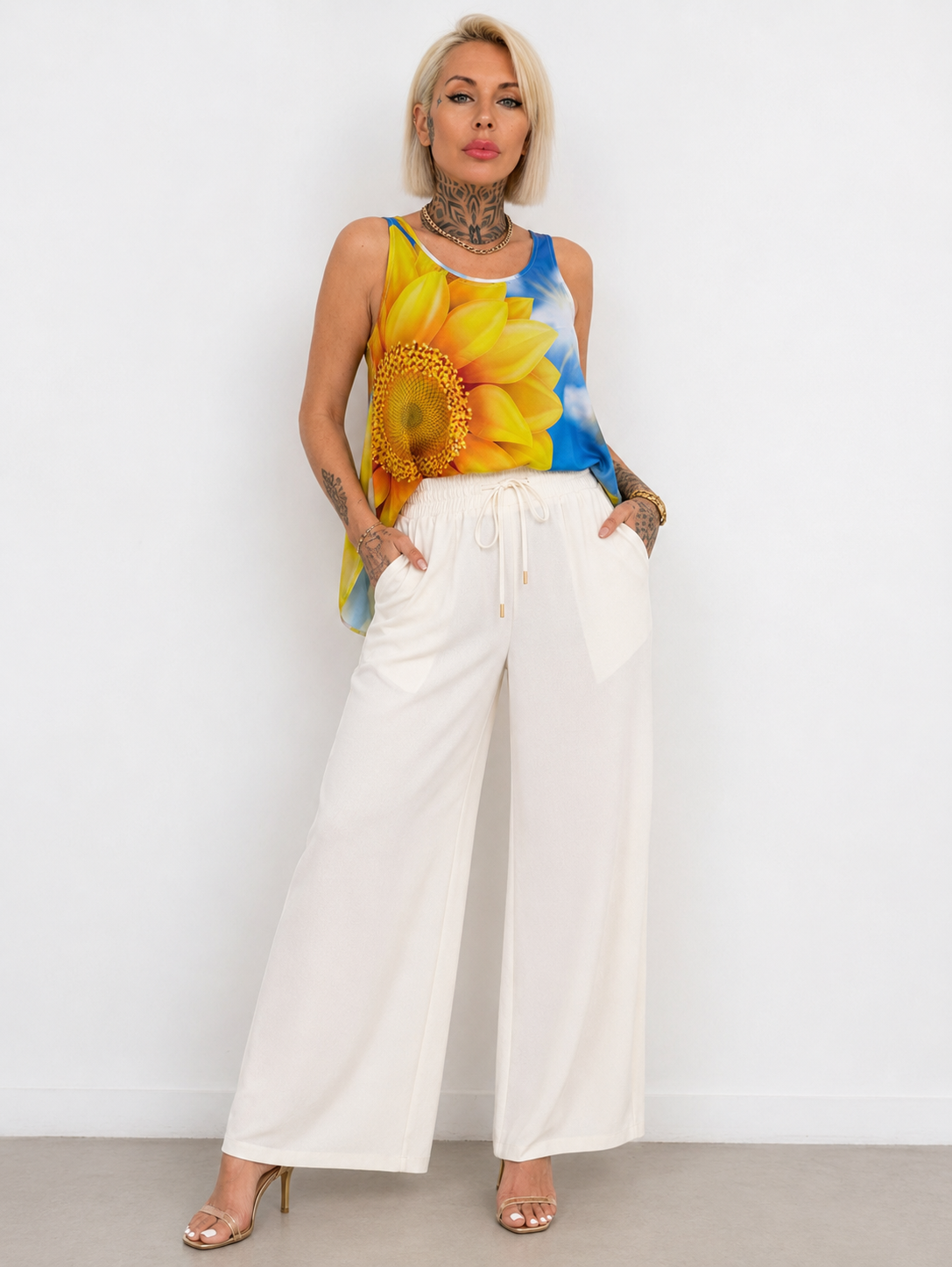 Blusa de Satén Girasol