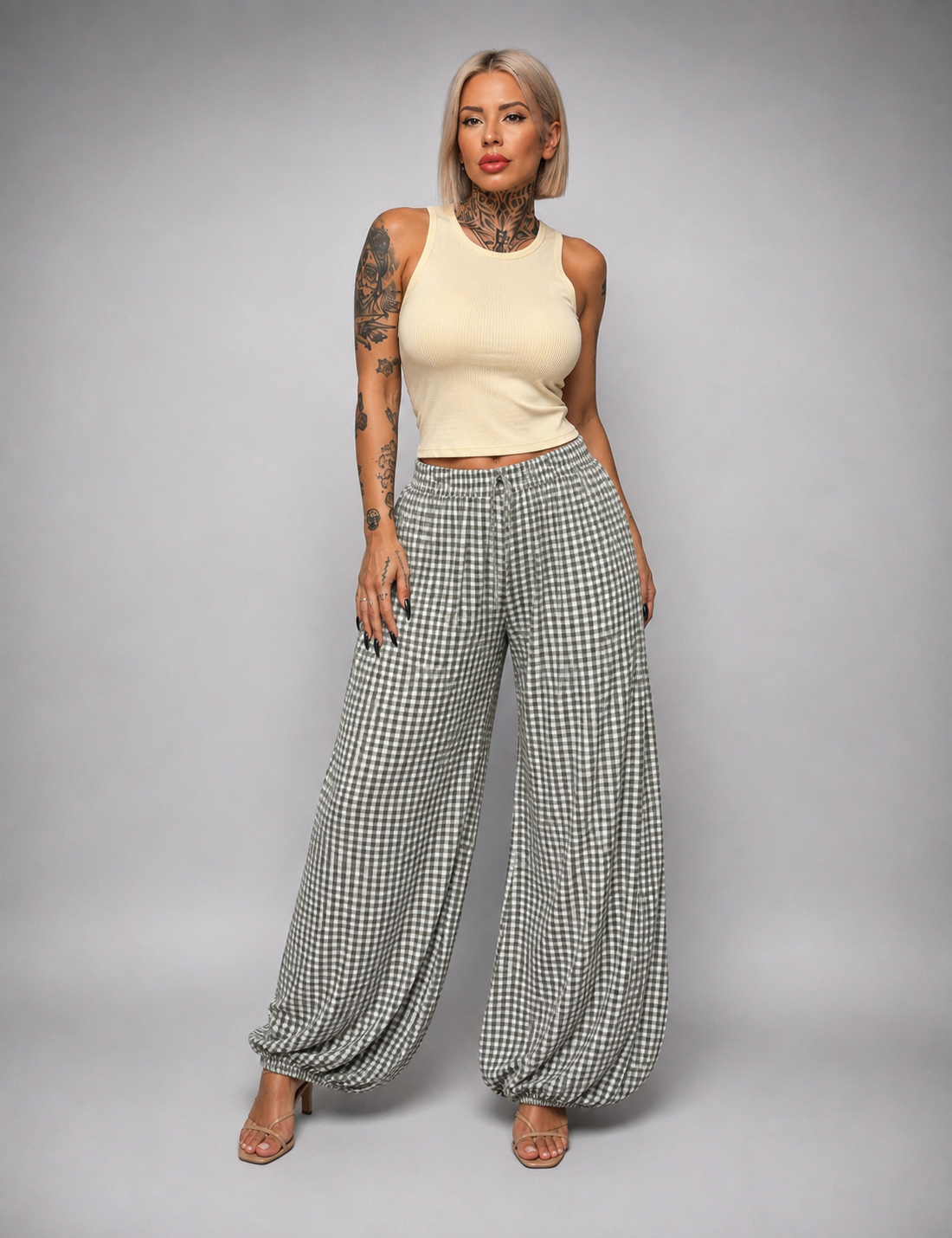 Pantalón Vichy Fluido