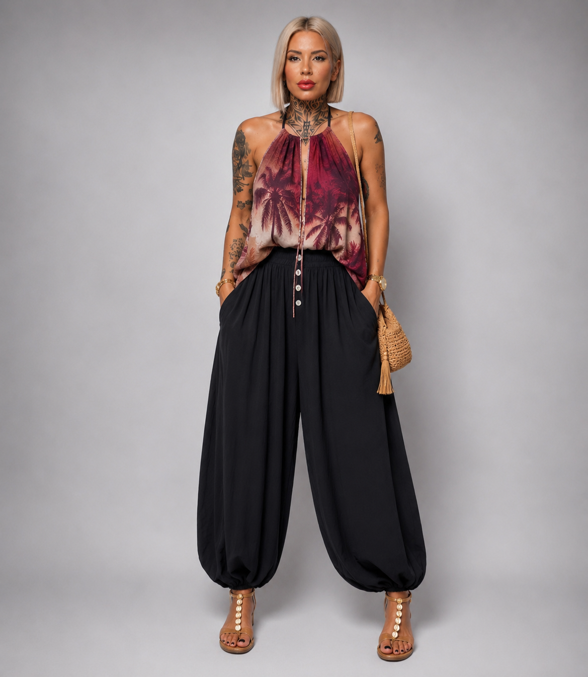 Pantalón Bambula con Botones