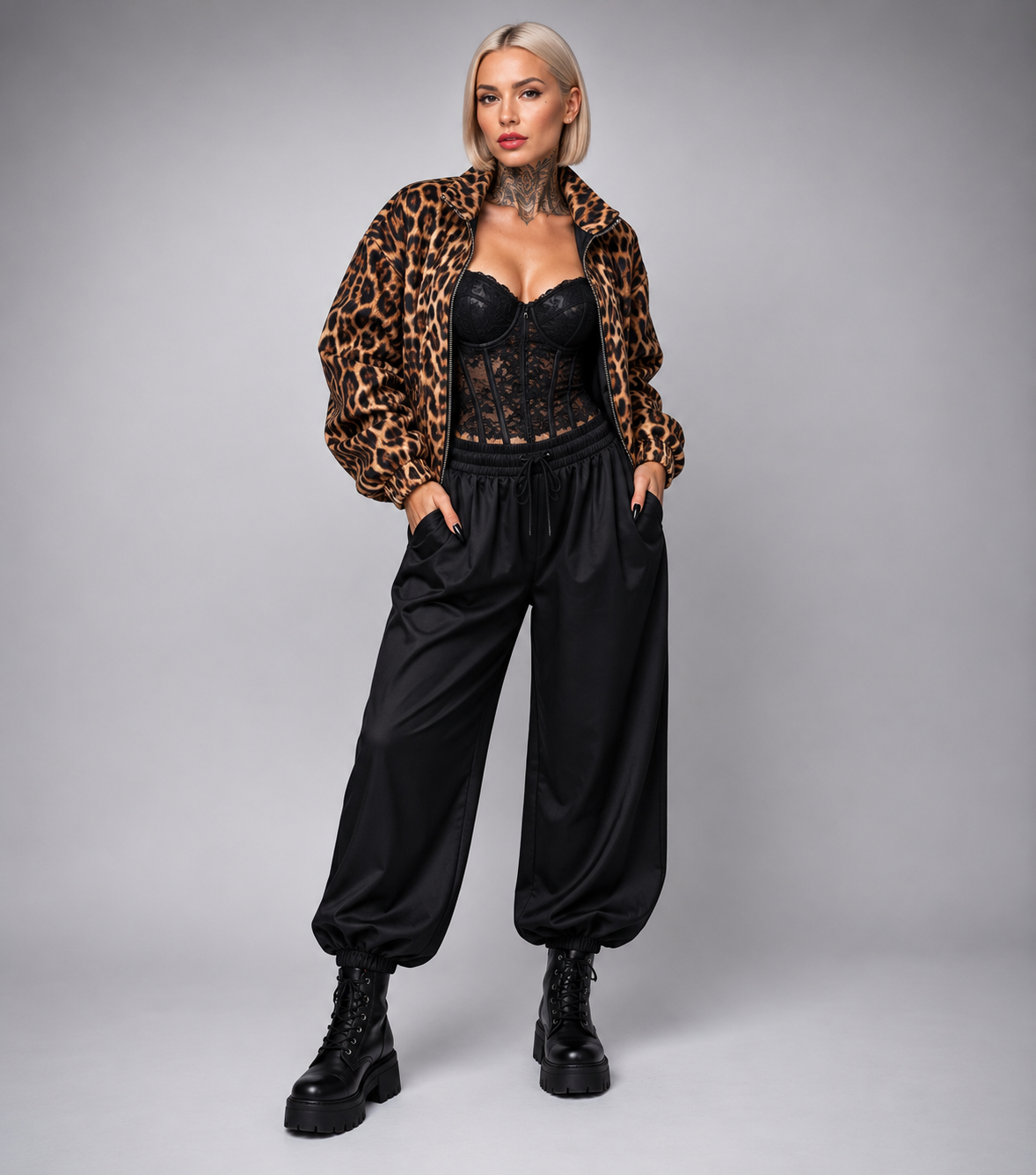 Chaqueta animal print leopardo