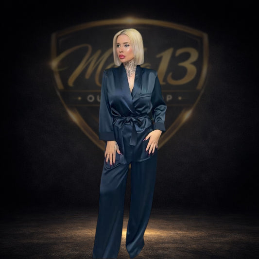 Traje chaqueta saten