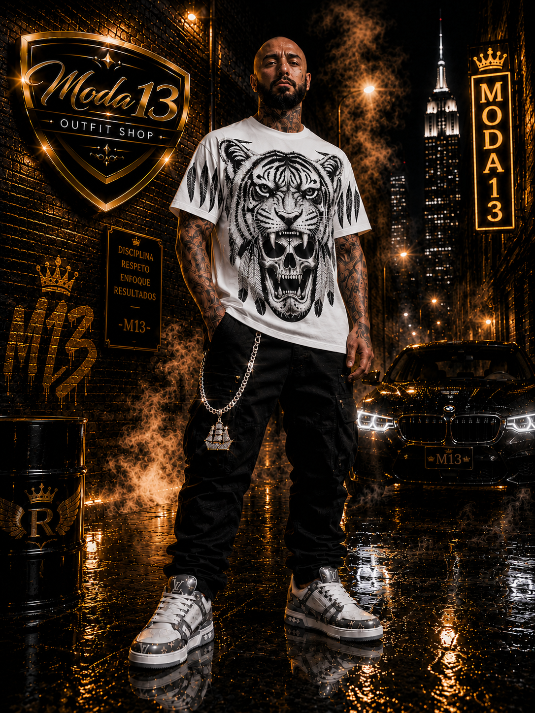Camiseta Tigre Brillo