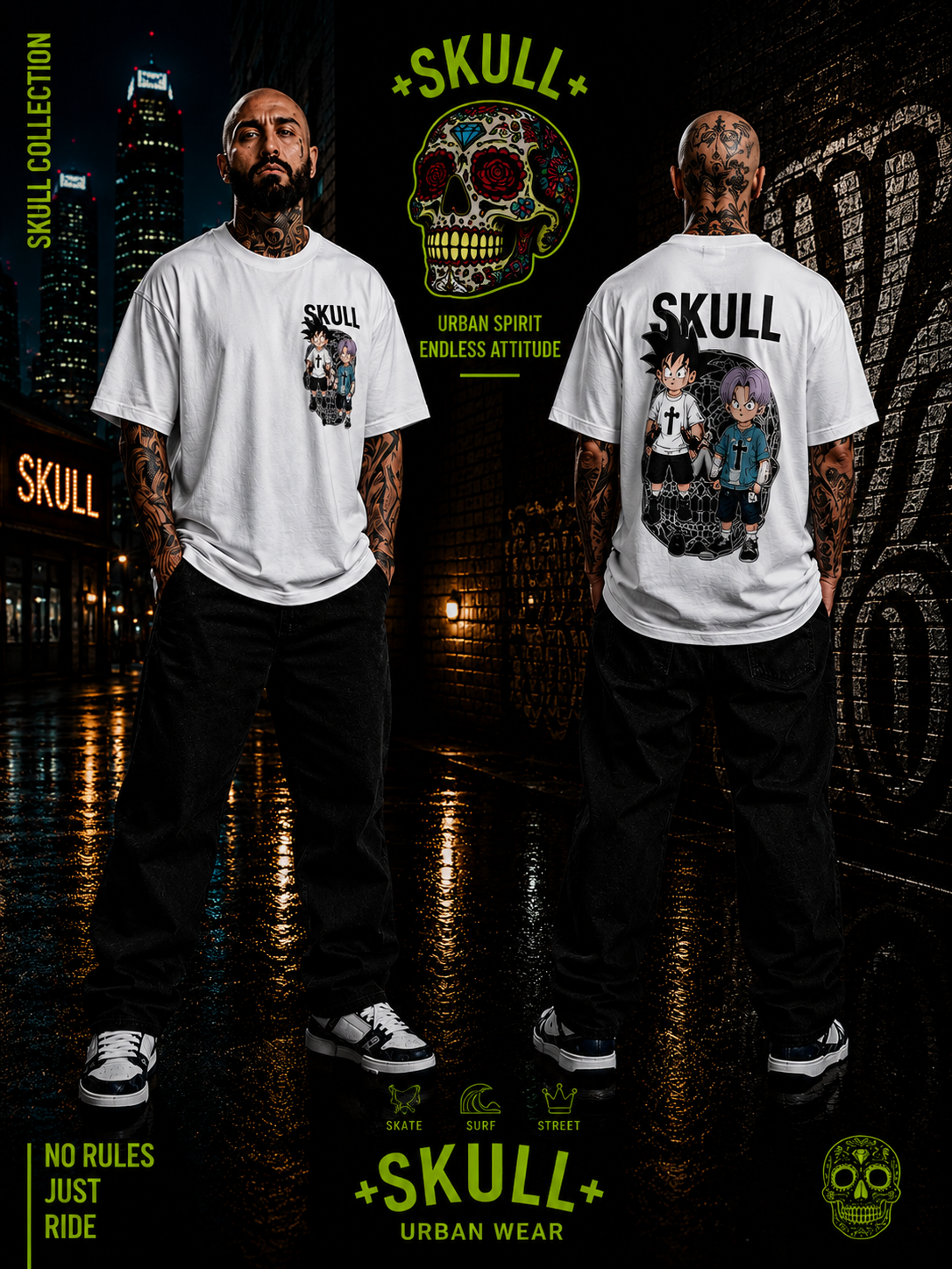 Camiseta Skull Dragon Ball