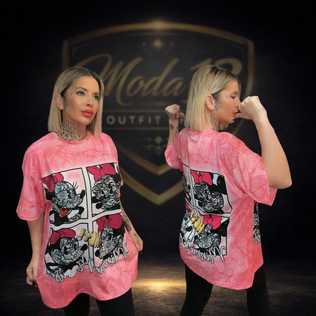 camiseta mini pink
