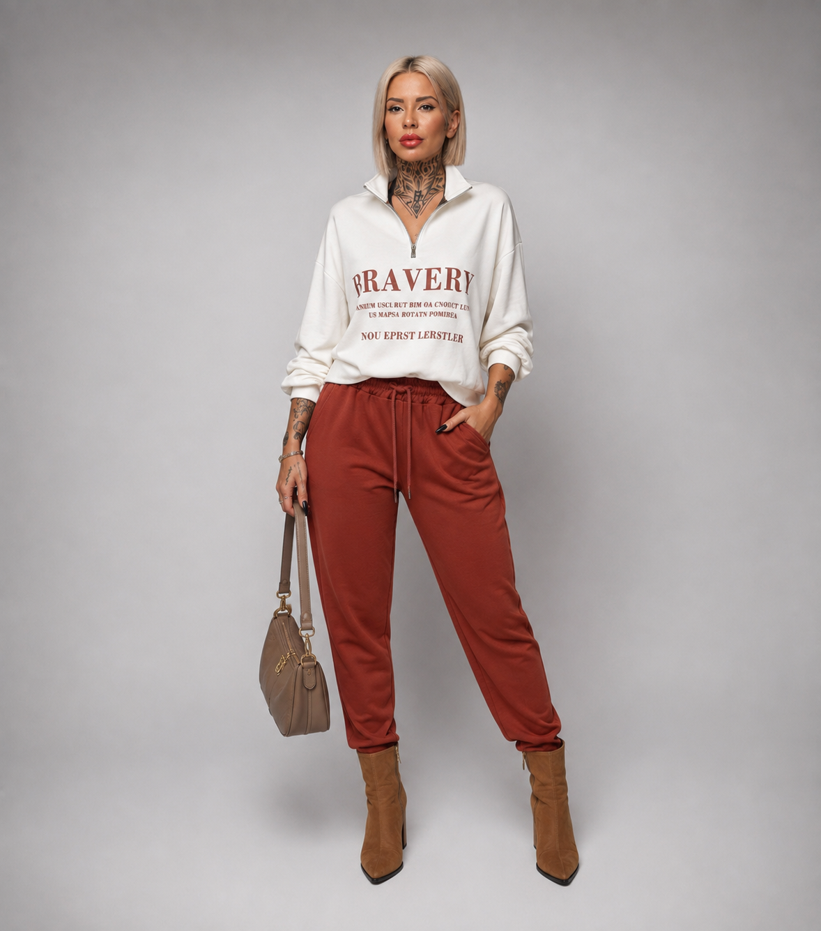 Conjunto Casual Bravery Sudadera y Pantalón