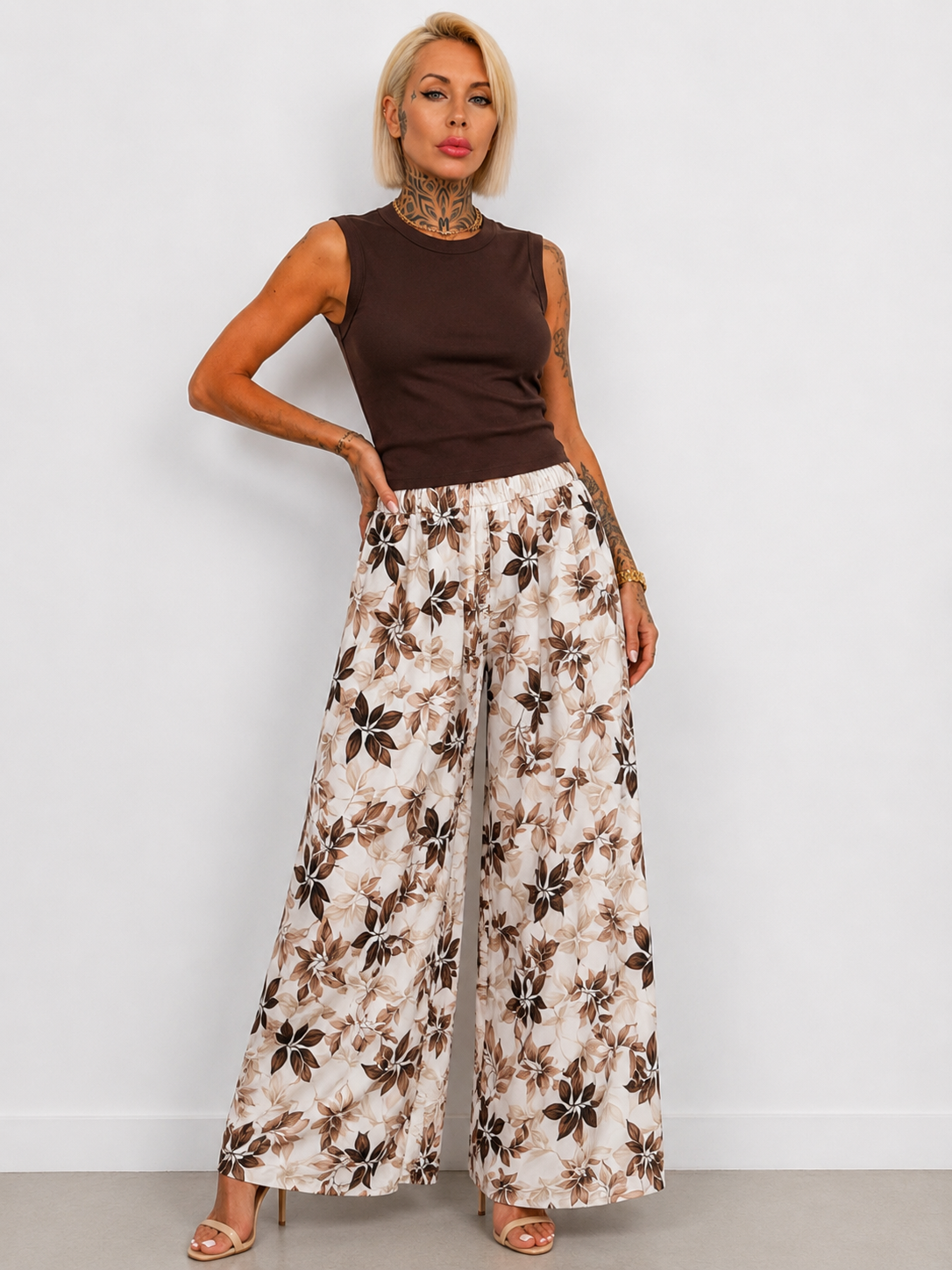 Pantalón Palazzo Estampado Floral
