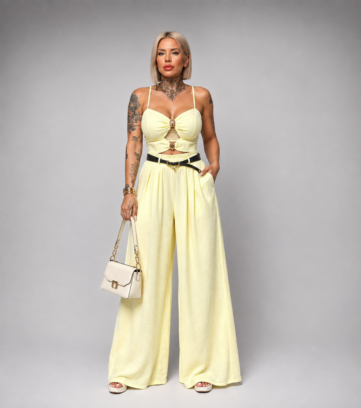 Conjunto Top y Pantalón Palazzo