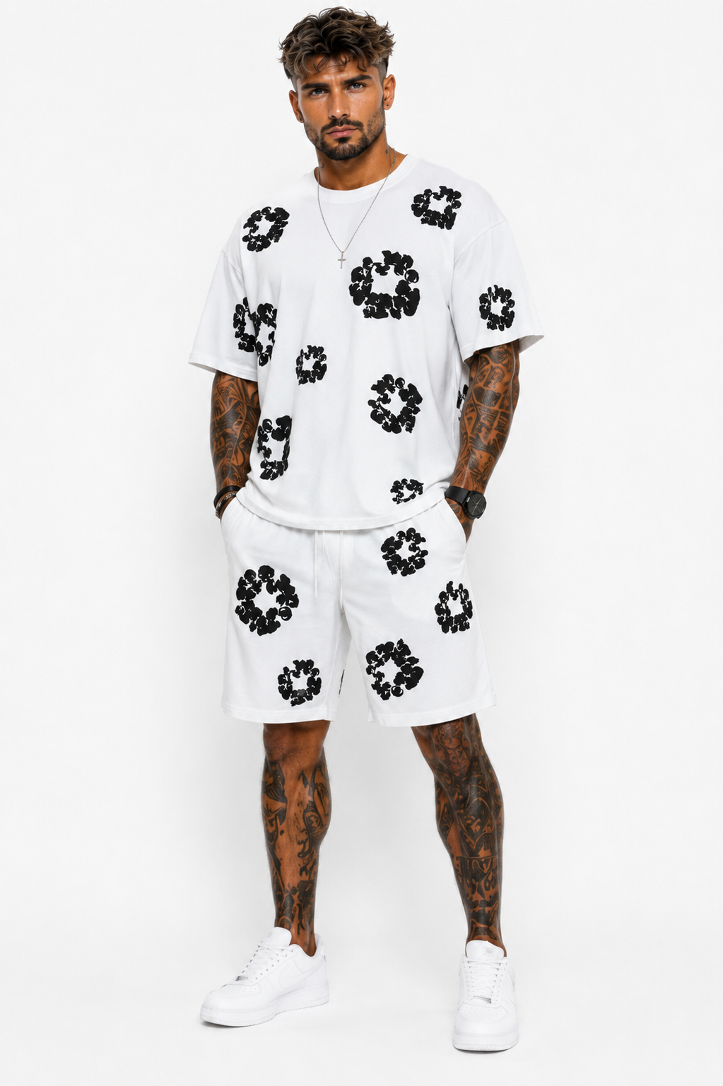 Conjunto Hombre Camiseta Flor