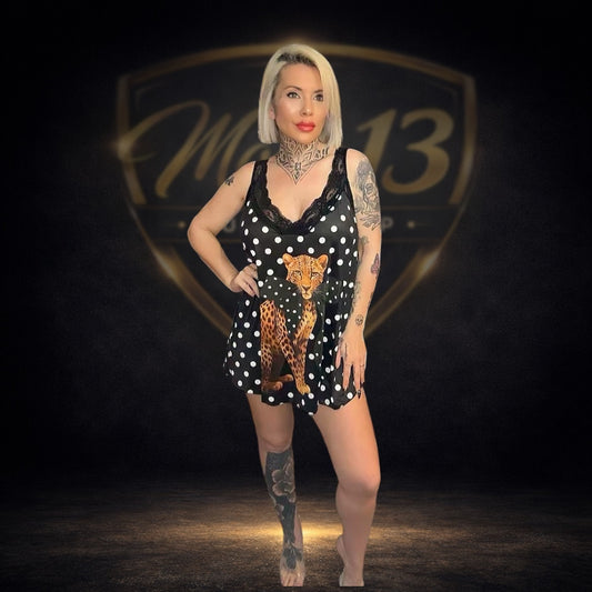 Blusa Encaje Guepardo Lunares
