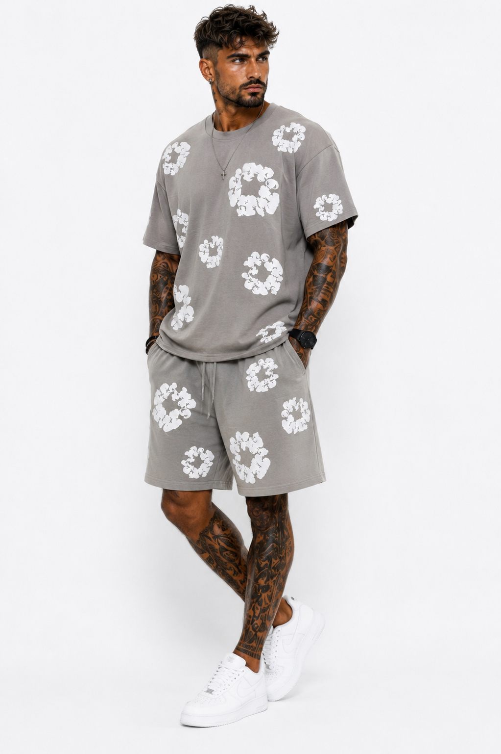 Conjunto Hombre Camiseta Flor