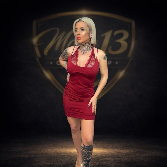 Vestido Lencero Granate