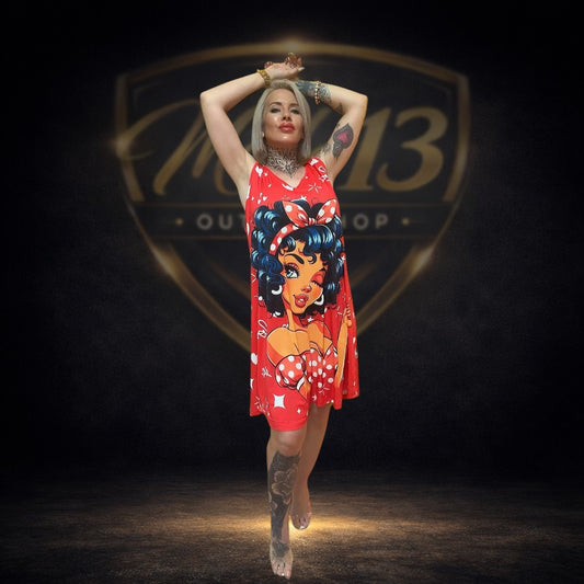 Vestido Pin Up Rojo