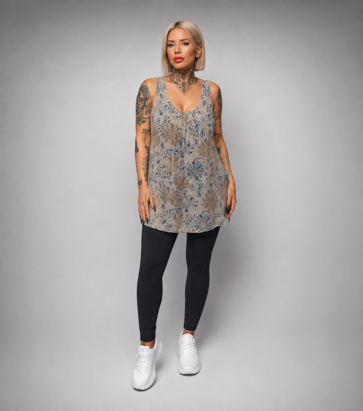 Blusa Floral con Forro