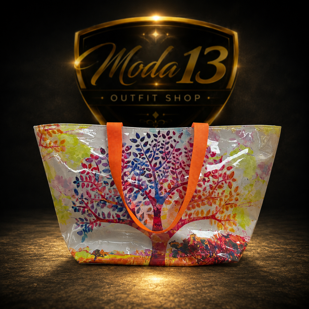 Bolso Shopper Estampado Multicolor para Playa y Verano