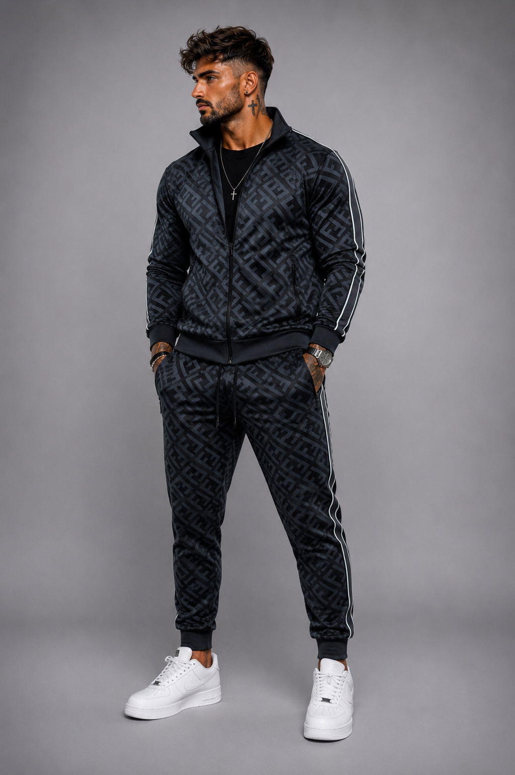 Chándal Hombre Monogram Cremallera Completa