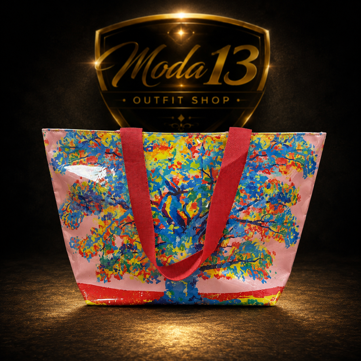 Bolso Shopper Estampado Multicolor para Playa y Verano