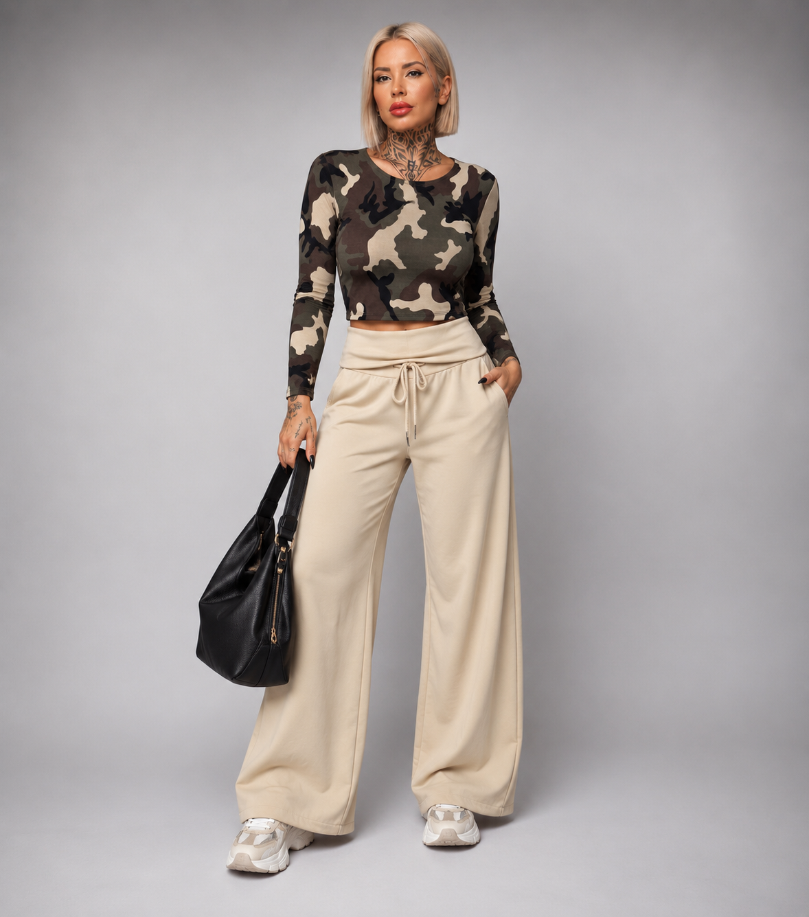 Pantalón Jogger de Doble Cintura
