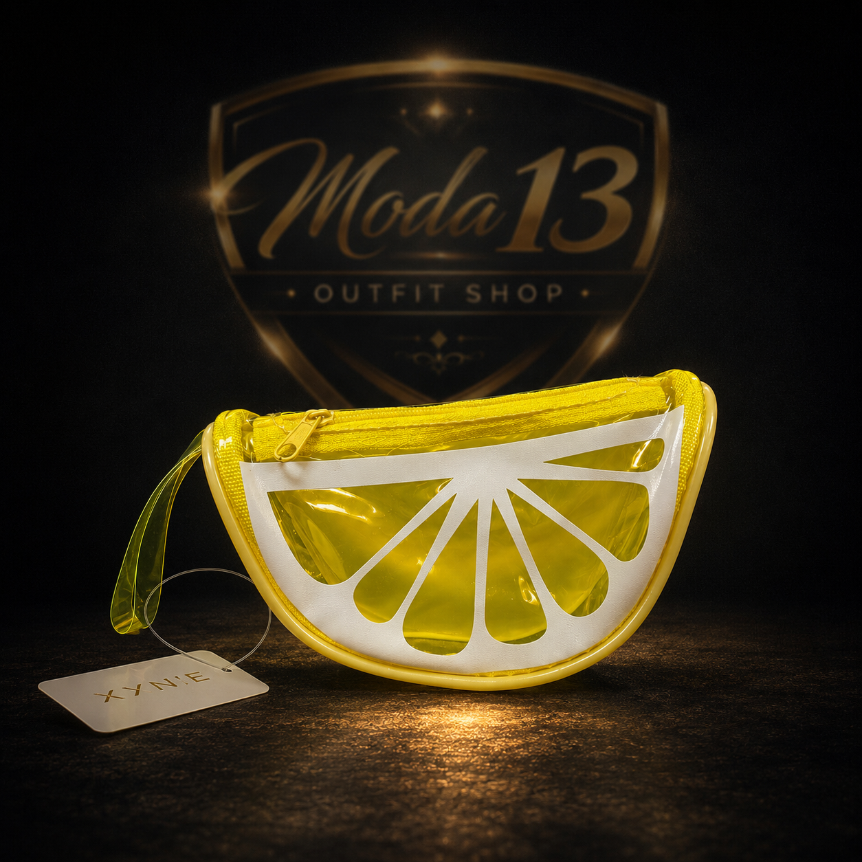 Monedero de Plástico Transparente con Diseño de Frutas