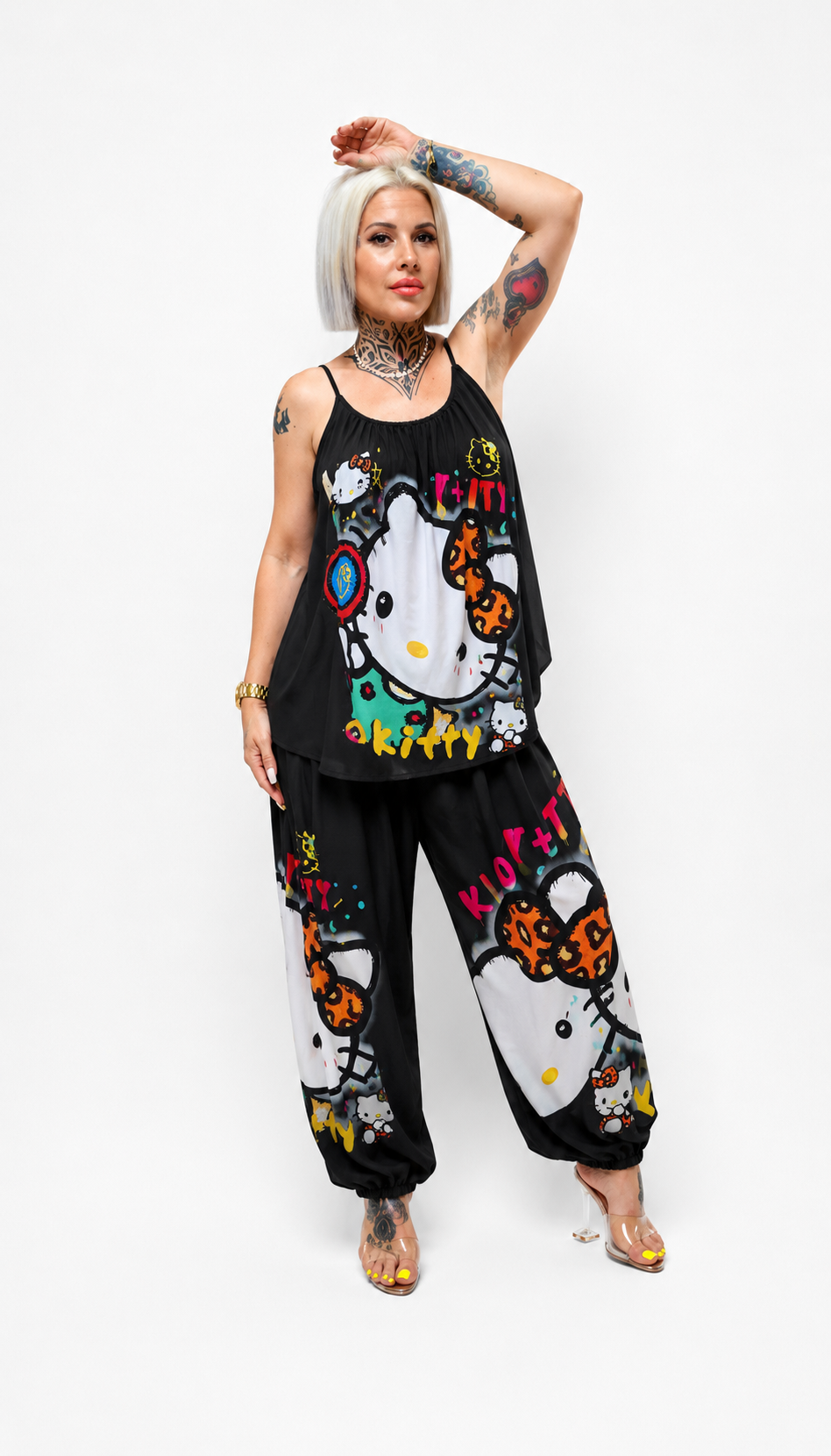 Conjunto Hello Kitty con Pantalón Bombacho
