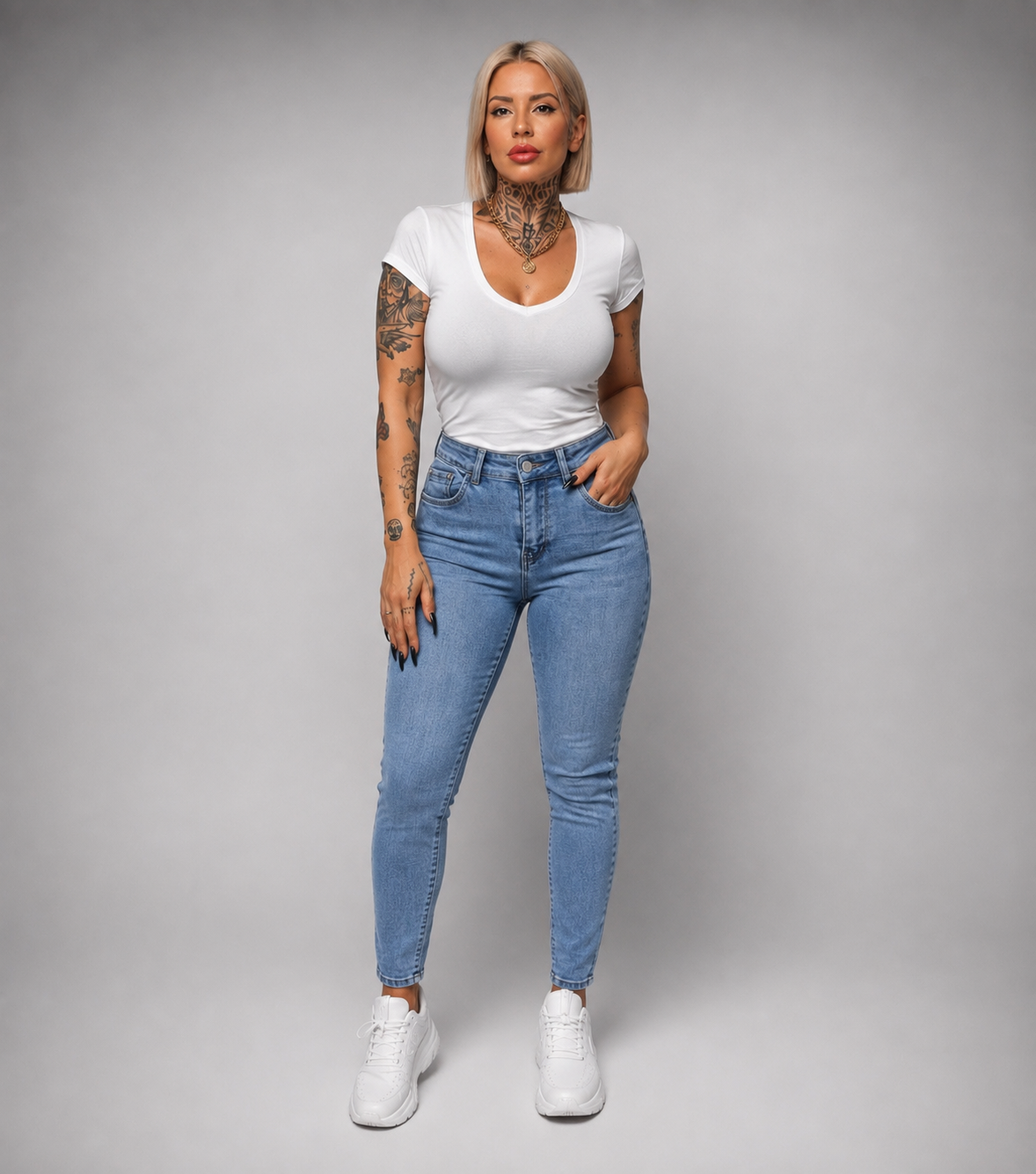 Pantalón Vaquero Pitillo Push Up