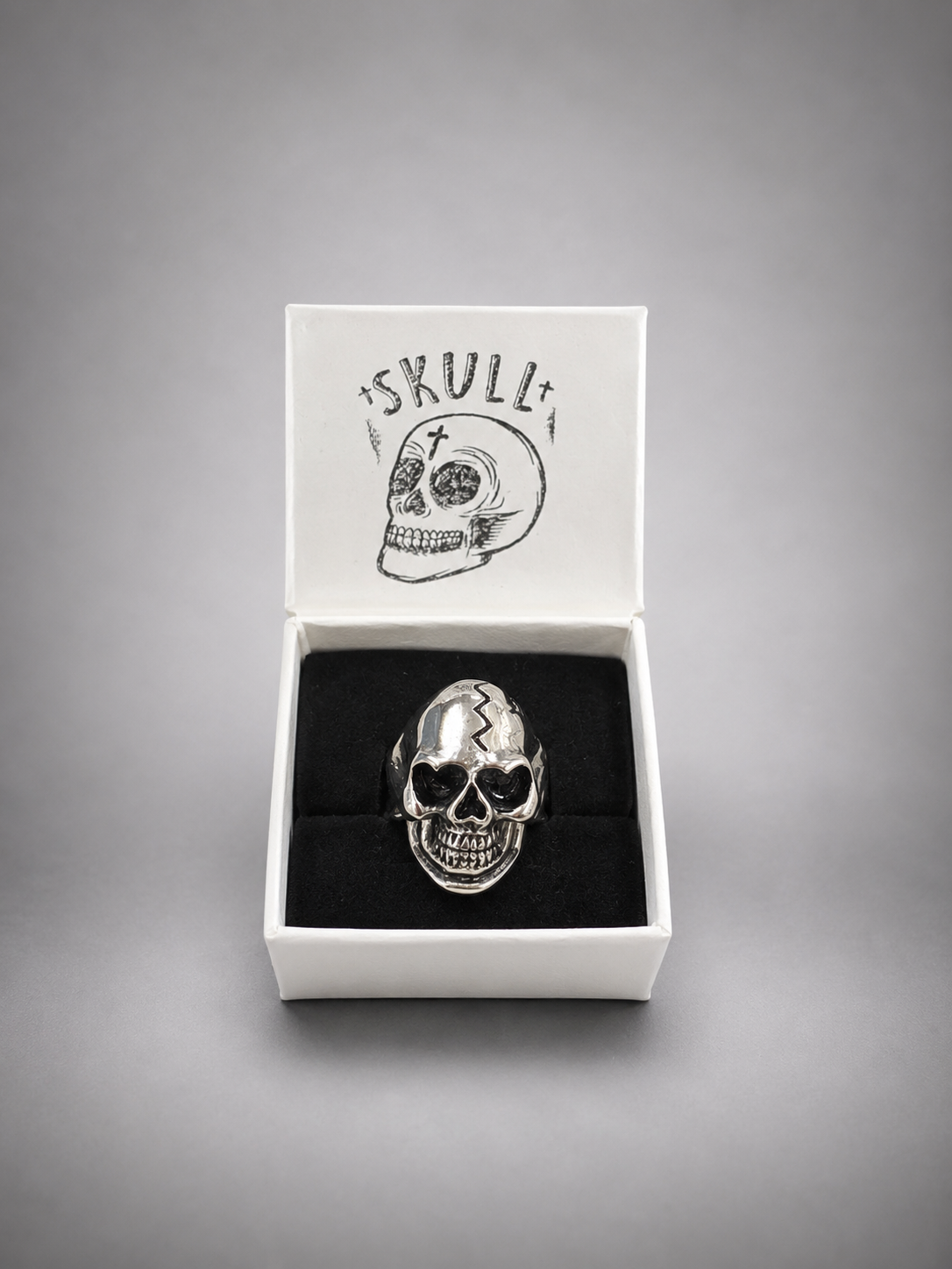 Anillo Calavera Silver de Acero Inoxidable