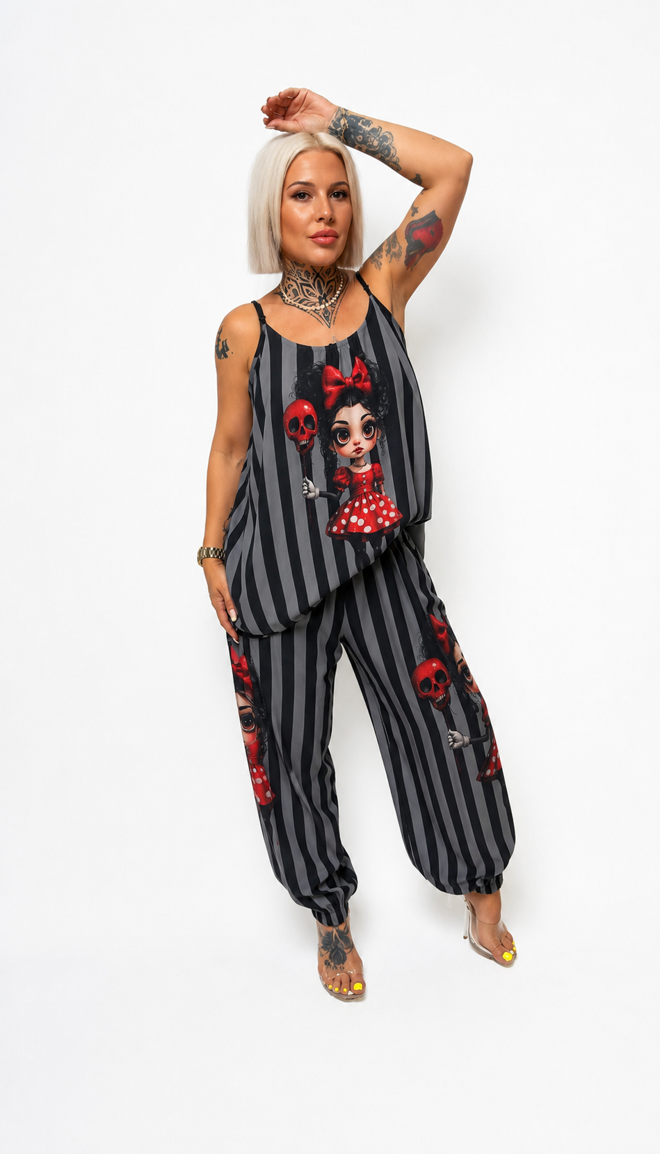 Conjunto Muñeca Gótica con Pantalón Bombacho