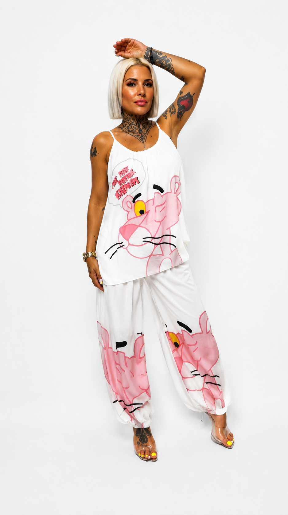 Conjunto Pink Panther con Pantalón Bombacho