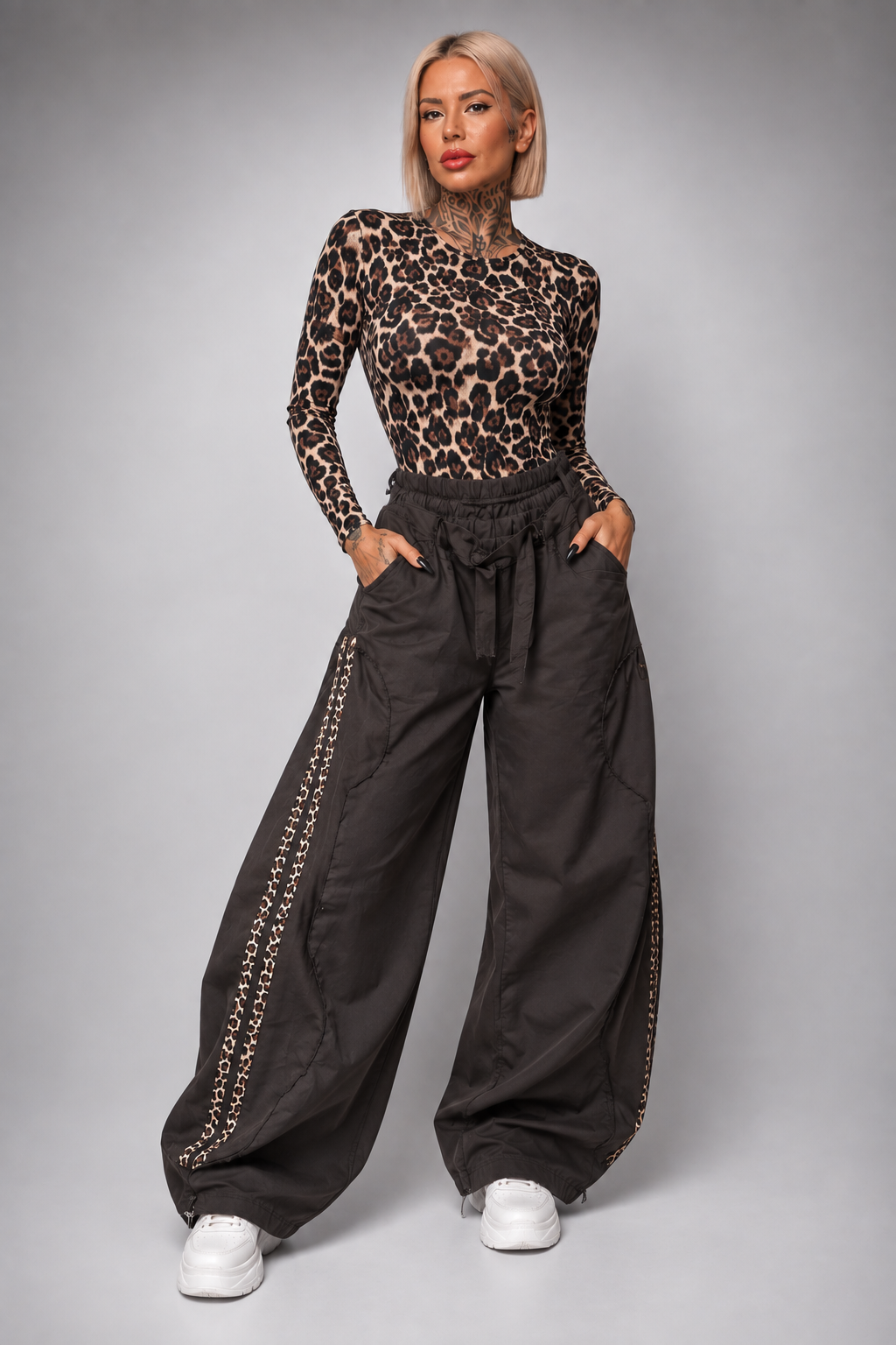 Pantalón Wide Leg Animal Print