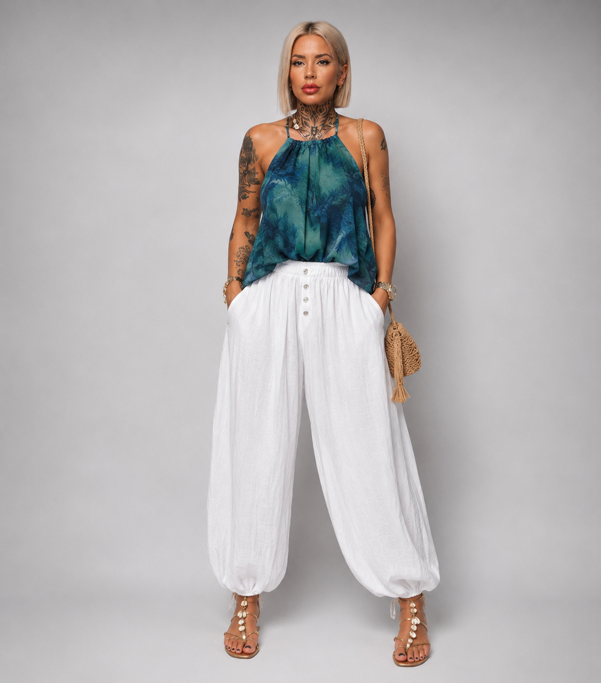Pantalón Bambula con Botones