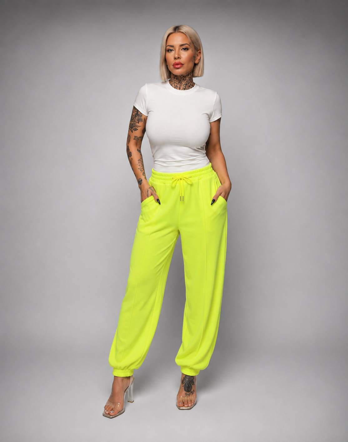 Pantalón Jogger Fluor con Cintura Elástica