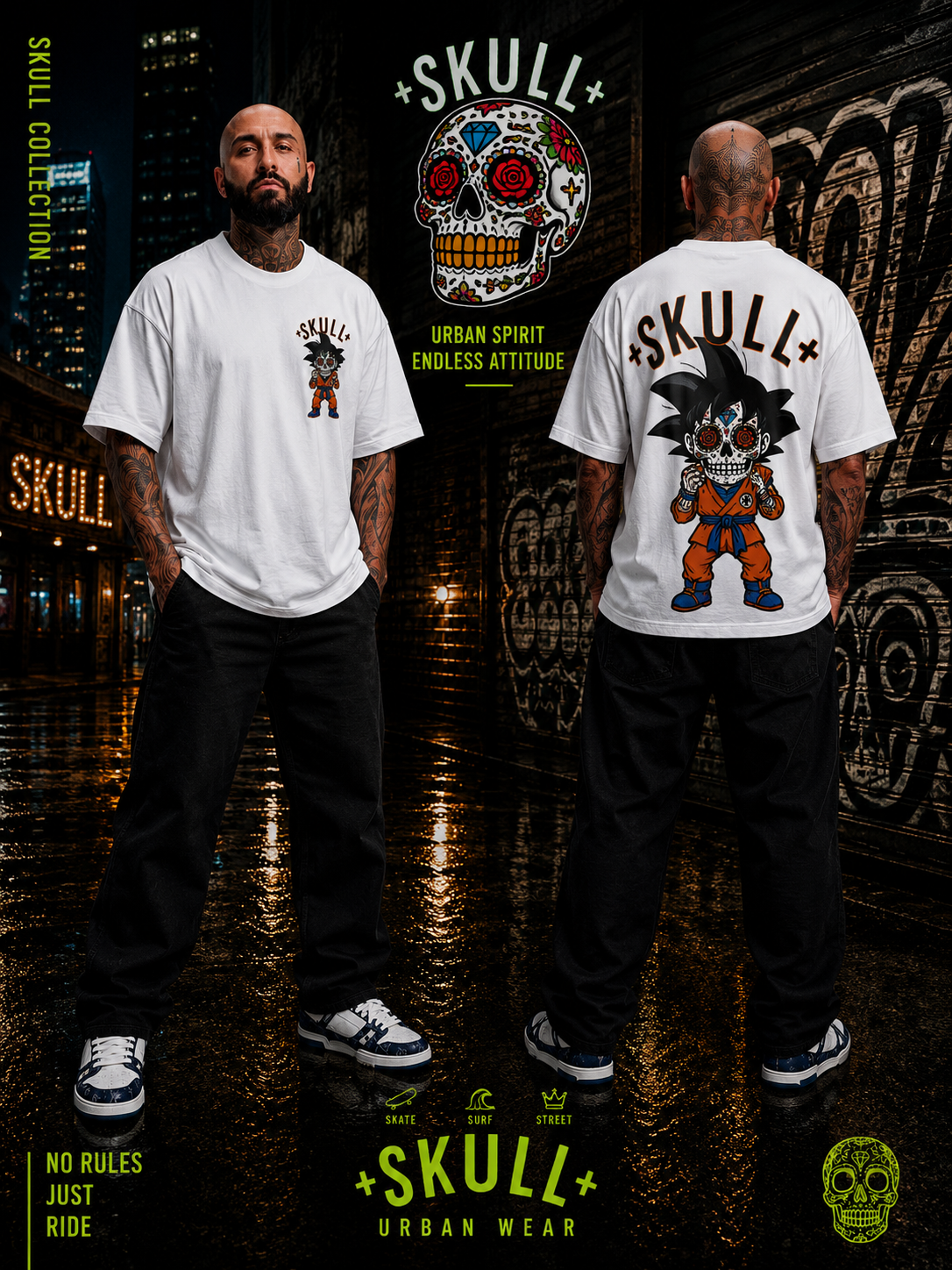 Camiseta Skull Goku