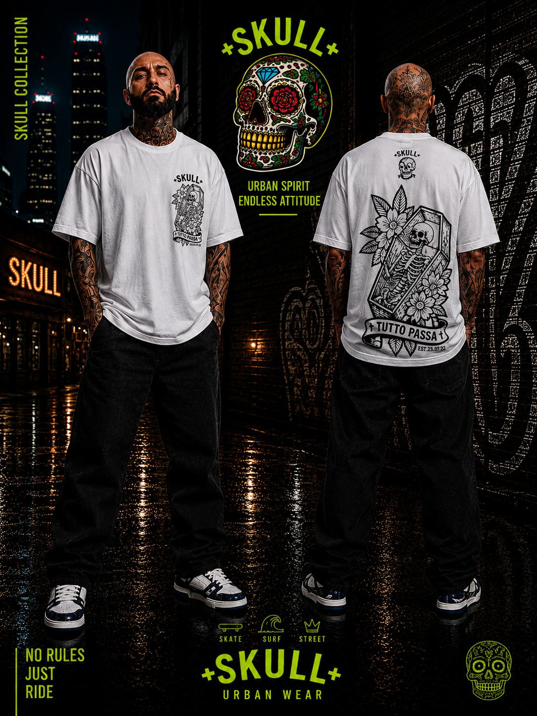 Camiseta Skull Tutto
